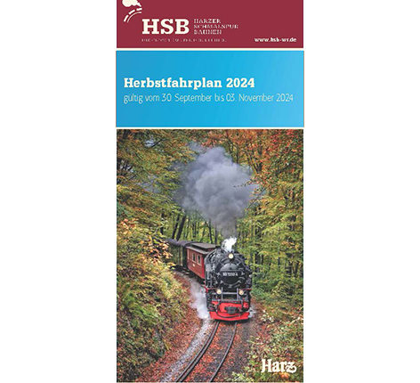 Herbstfahrplan 30.09. - 03.11.2024